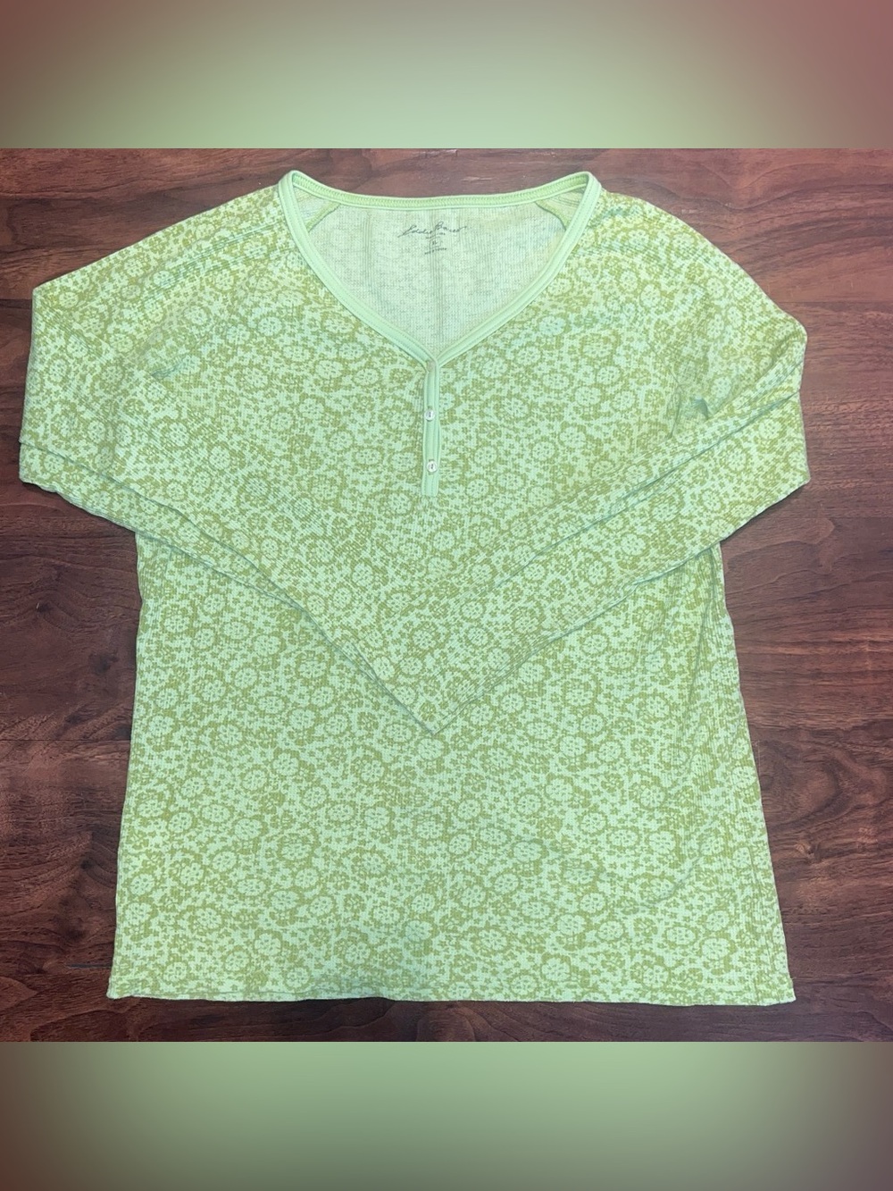 Green Floral Long-Sleeve Top - Women